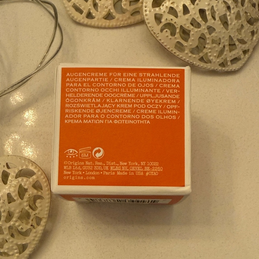 NEW Origins GinZing Brightening Eye Cream 0.5oz Vitamin C Depuff Dark Circles - Picture 4 of 5